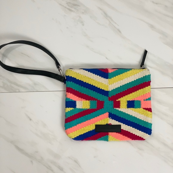 Rebecca Minkoff Colorful Woven Wristlet - Picture 2 of 9